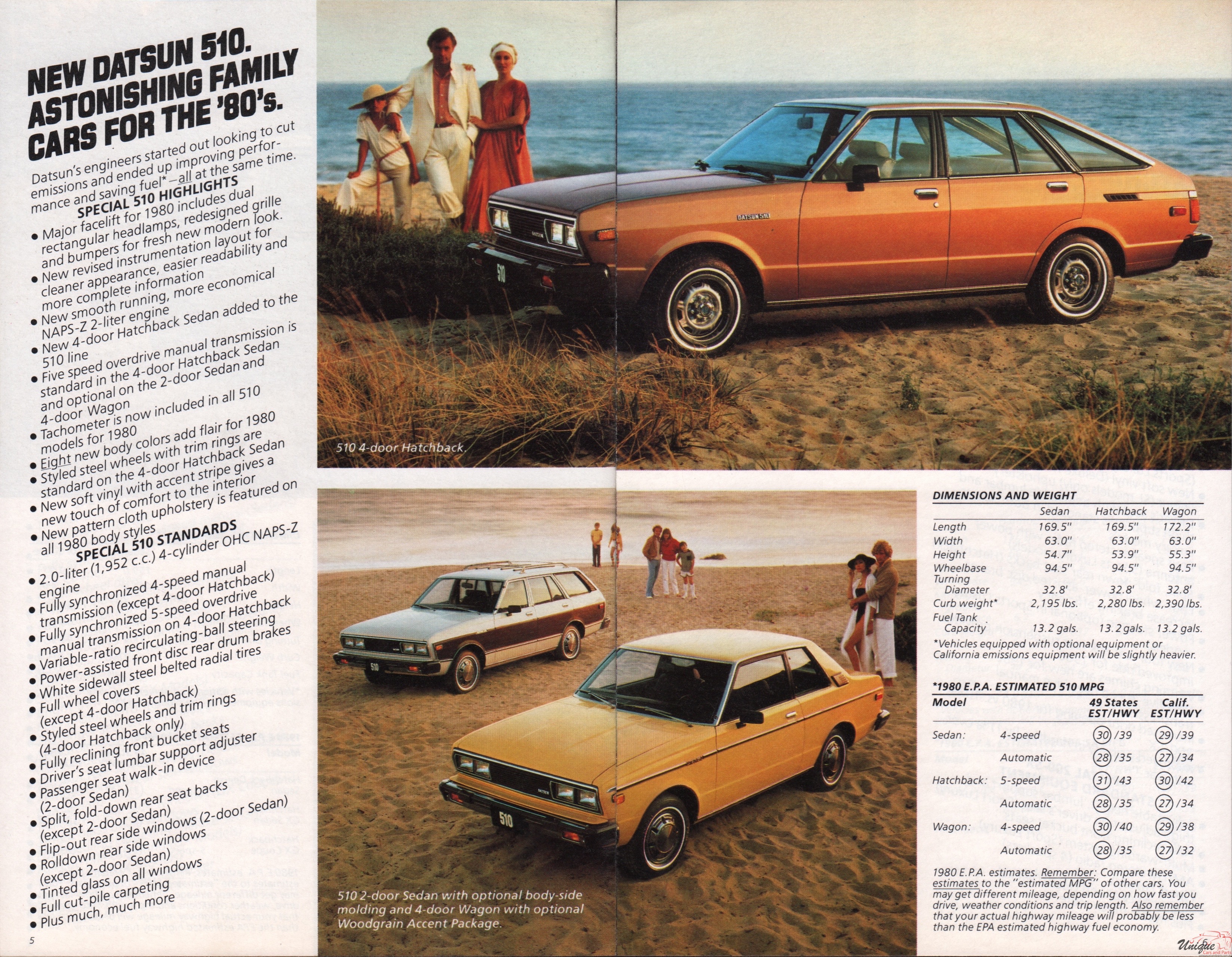 1980 Datsun Model Lineup Brochure Page 9